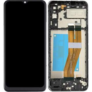 Оригинален LCD Дисплей за Samsung A04E(SM-A042) с рамка(черен)