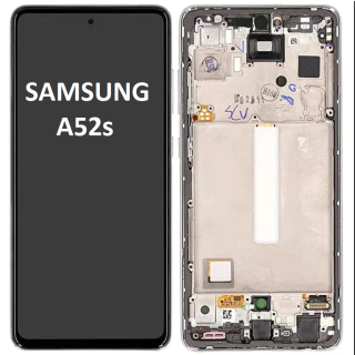 Оригинален дисплей за Samsung A52s 5G 2021 SM-A528 LCD / Виолетов /с Рамка