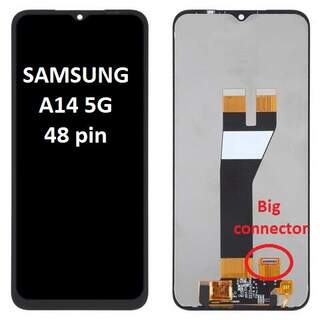 Оригинален дисплей за Samsung A14 5G 2023 SM-A146B (48pin connector) V0.4 / Черен /