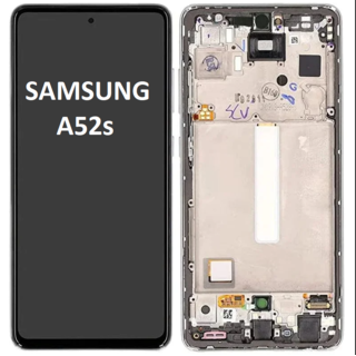 Съвместим дисплей за Samsung A52s 5G 2021 SM-A528 LCD / Черен /с Рамка