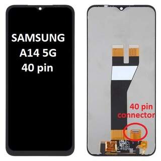 Оригинален дисплей за Samsung A14 5G 2023 SM-A146U (40pin connector) / Черен /